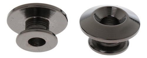 Botón De La Correa Negra 2pcs Tornillo De Montaje Para Las
