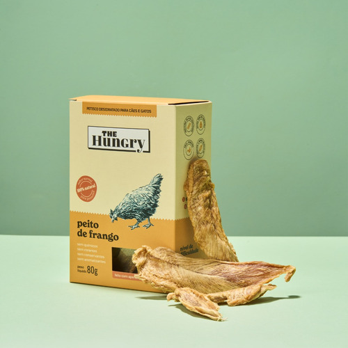Petisco Natural P/ Cães E Gatos - Peito De Frango 80g