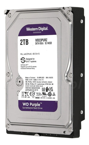 Disco Hdd Western Digital 2tb 3.5 Purple