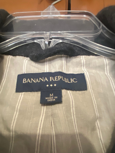 Abrigo Banana República Gris Oxford Talla M (Usado)