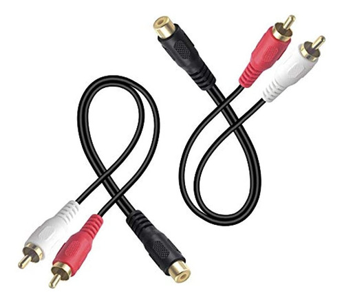 Divisor Vcelink Rca 1 Hembra A 2 Macho (8 Pulgadas), Cable Y