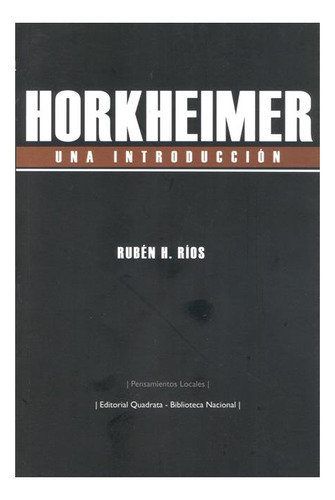 Una Introduccion Horkheimer