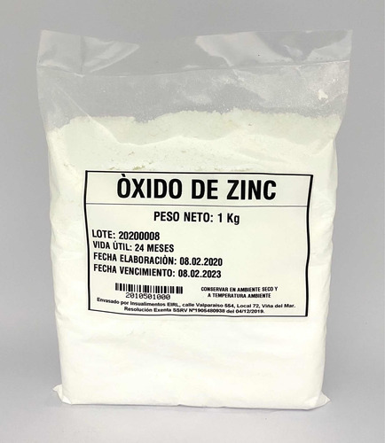 Óxido  De Zinc 1 Kg