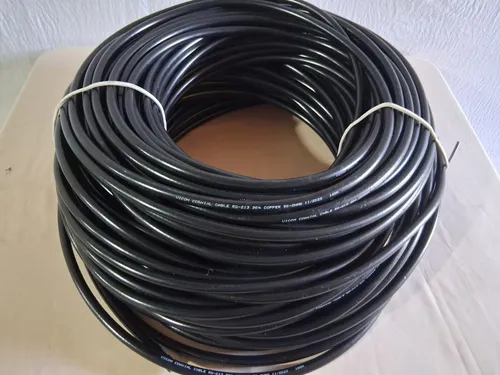 Metro De Cable Coaxial Rg-213 Flexible Baja Pérdida 50 Ohms (Usado)