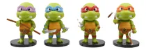 Comprar Figuras Tortugas Ninja Set X4 Mini Pvc Base Armas Ninja