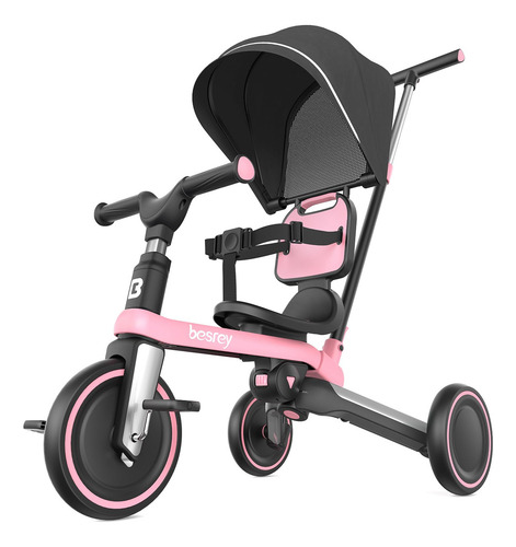 Triciclo 5 En 1 Para Niños De 1 A 3 Años, Bicicleta De Equil