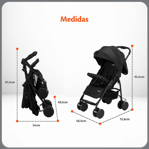 Carrinho De Passeio Bossa 0 A 15kg - Voyage