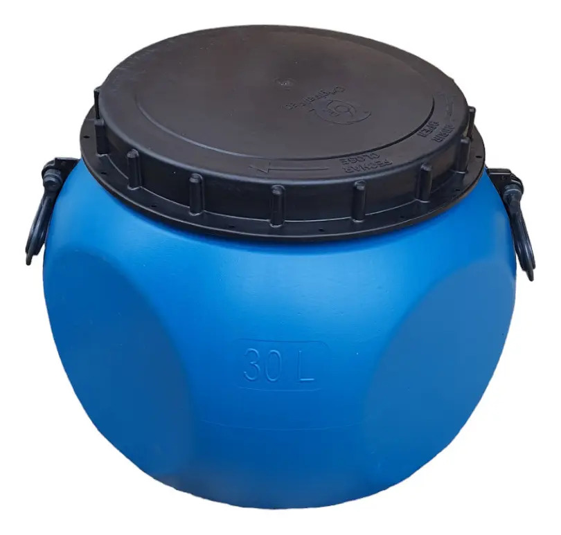 Bombona Tambor 30 Litros Multiuso Tampa Removível Cor Azul