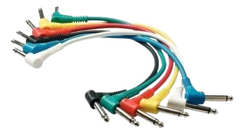 Cable Plug Interpedal 6,5mm Angular Warwick 15cm Por Unidad