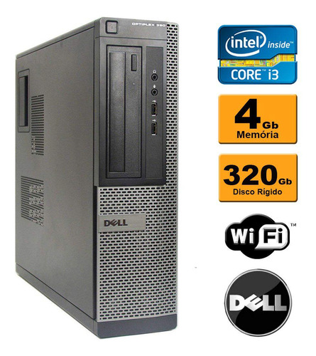 Computador Dell Optiplex 990 Core I5 4gb Hd320gb Wifi
