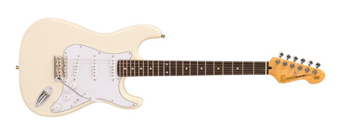 E6 Guitarra Eléctrica Stratocaster White Encore