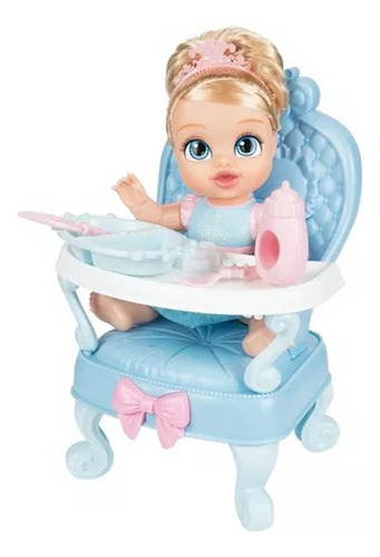 Muñeca Princesa Disney Bebé Cenicienta Y Trono Real