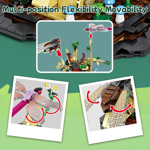 Juego De Construcción 6 En 1 De Flores E Insectos