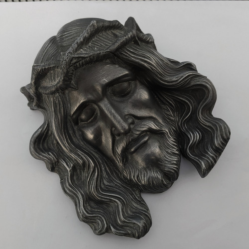 Cristo Con Corona De Casa Escasany 16.5cm En Relieve Colgar