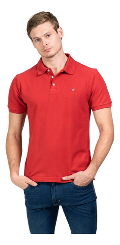 Chomba Hombre Wrangler Polo Pique Manga Corta Original Pre