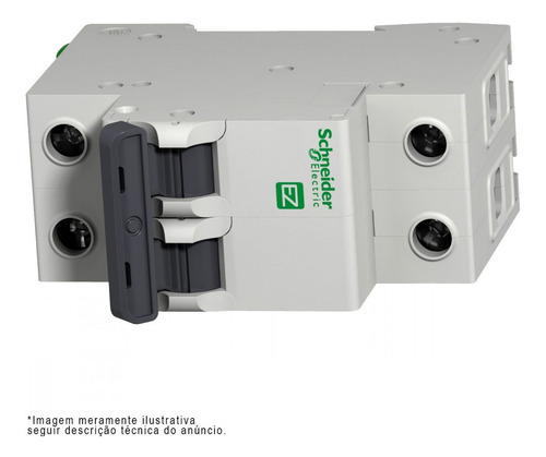 Disjuntor Bipolar 25a Curva C Ez9f33225 - Schneider
