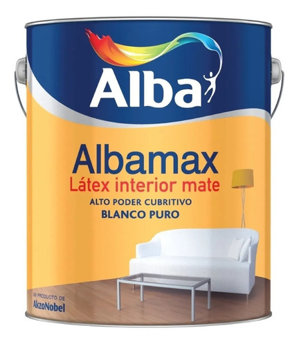 Albamax Latex Interior Blanco Mate X 20 Lts Alba 
