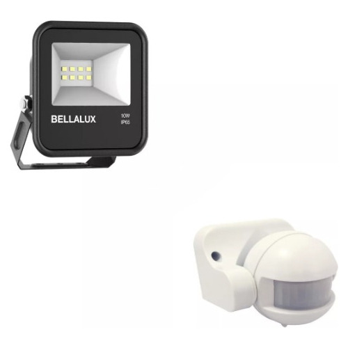Reflector Led 10w Bellalux Frío + Sensor De Mov Ledvance