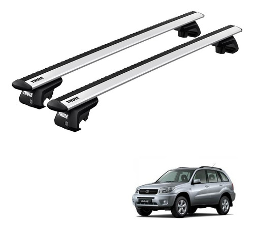 Rack Bagageiro Teto Toyota Rav4 Suv 2000 Até 2010 Evo Thule