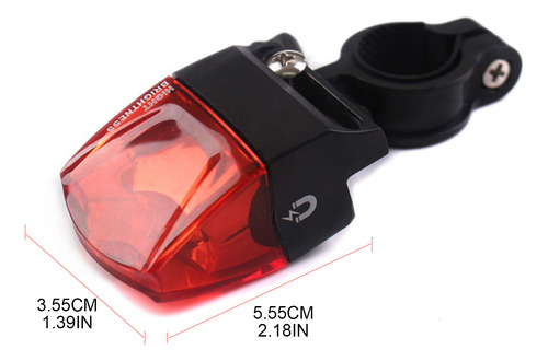 Luz Trasera De Bicicleta De Generación De Energía Por Inducc