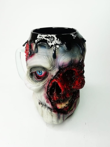 Taza Zombie Cervecera (zombie Media Cara)