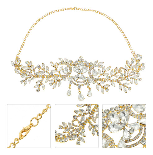 Corrente De Cabeça De Strass, Acessórios De Cabelo De Noiva,