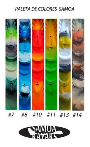 Imagen 6 de 9 de Kayak Samoa Famili Combo Triple Salvavidas
