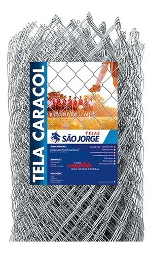 Tela Alambrado Cerca Galvanizada 2 F16 25x2,0m São Jorge