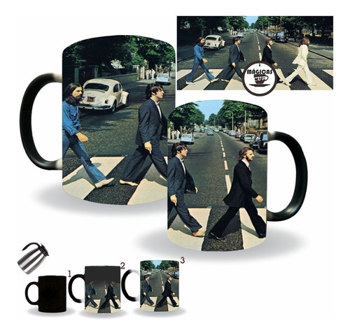 Taza Mágica Beatles Abbey Road