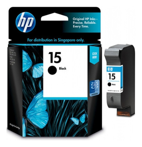 Cartucho De Tinta Hp 15 Color Negro De 25 Ml