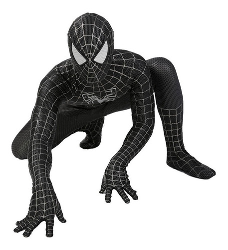 Disfraz De Spiderman Negro Traje De Fiesta De Cosplay # | Cuotas sin interés