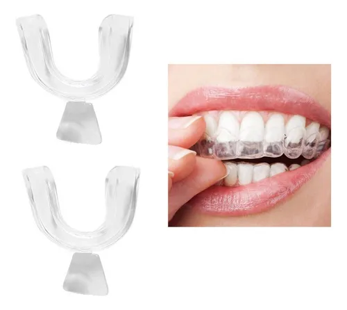 Set 8 Pares Placa Dental Bruxismo Ronquido Blanqueamiento