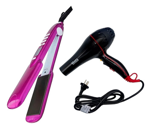 Vanta Combo Profesional Secador + Planchita Titanium 12c