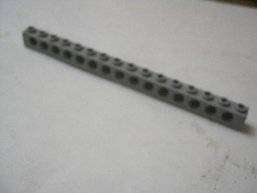 3703 737589 Lego Grey Technic Brick 1 X 16 With Holes 10pzas