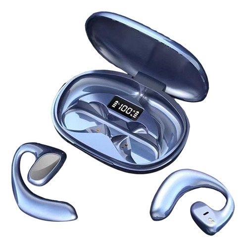 Auriculares Bluetooth De Conducción De Aire Con Azul