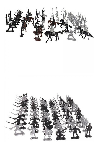 Juego De 112 Juguetes De Caballeros, Figura De Plástico