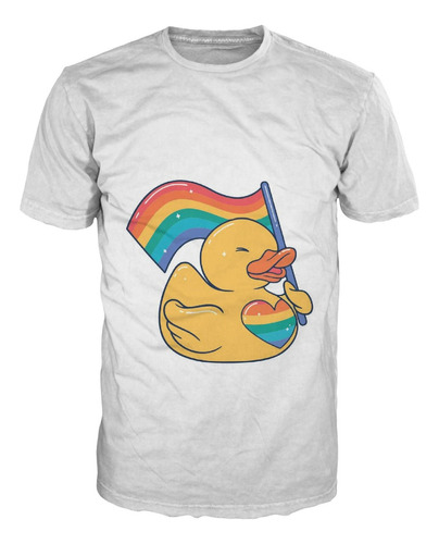 Camiseta Orgullo Pato Bandera Lgbt