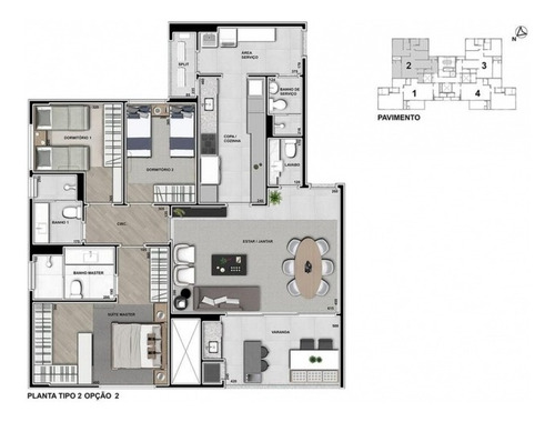 Imagem 12 de 20 de Apartamento No Cabral De 192,04 M2 Com 3 Quartos - La15917.403-rede - La15917.403