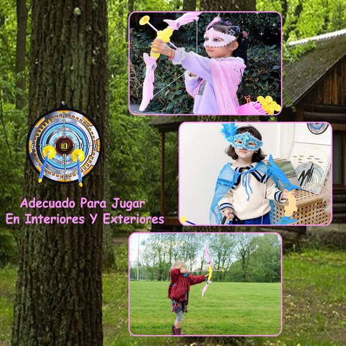 Set De Arco Y Flecha For Niños Con 10 Flechas Con Ventosa,