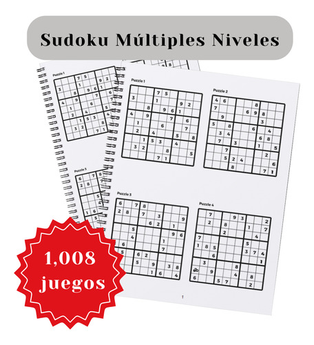 1008 Sudoku Múltiples Niveles Imprimible Pdf