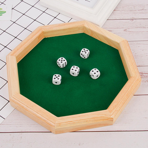 Bandeja De Madera De Lujo Con Forma De Octágono Para Juegos