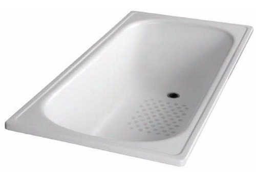 Bañera De Acero Esmaltado 1.70x0.70x0.39 Con Antideslizante