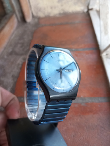 Swatch Mystery Life Unisex Suob707a. Azul Negro Azul (Usado)