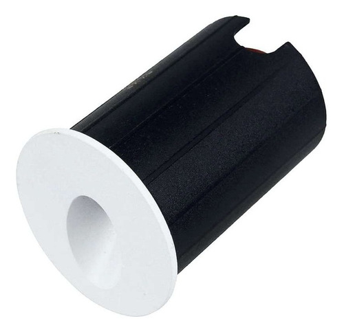 Imagem 2 de 8 de Balizador Led De Embutir 2w Bivolt Luz Amarela Ip65 Redondo