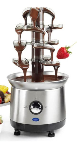 Maquina Electrica De Fuente De Fondue De Chocolate De Acero 