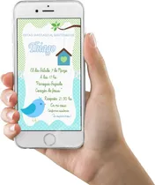Comprar Pajarito Tarjeta Invitacion Digital Imprimible Whatsapp