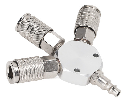 Divisor De Aire De 3 Vías Con Conector Neumático, 1/4 De Pul