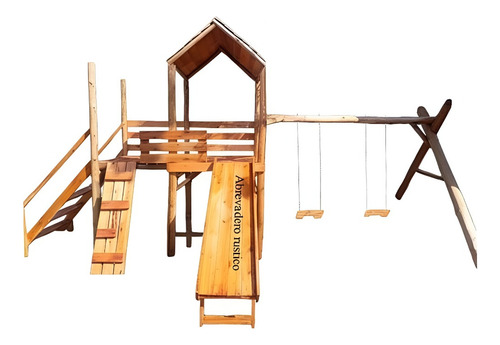 Juego Mangrullo Rustico 6 X 3 X 3 De Alto Marrón