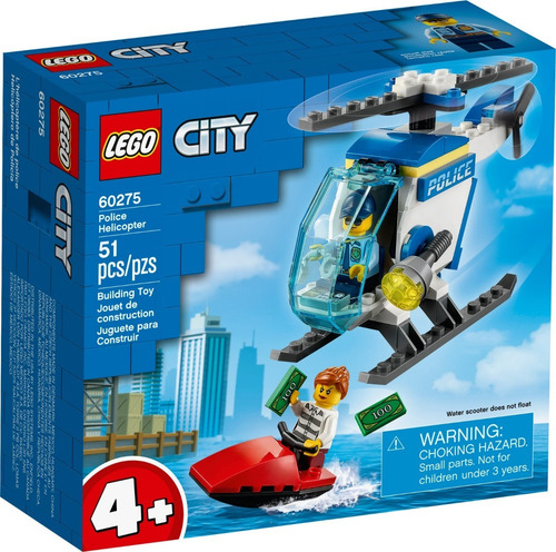 Imagen 1 de 4 de Lego® City - Helicóptero De Policía (60275)