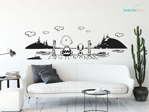 Adesivo De Parede Decoração Snoopy Desenhos Clássicos